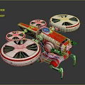 Modern fighter sci-fighter sci-fighter space fighter 3d model
