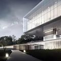 Modern Sales Office Architecture Exhibition Hall Architecture Art Gallery Architecture 3d model
