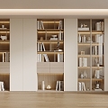 Modern bookcase 3d model