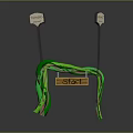 Sports Starting And Finishing Equipment With Two Finish Signs Green Wrapped Structure And Start Sign