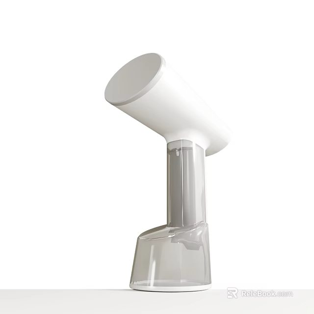 White Handheld Beauty Device With Transparent Water Tank And Facial Mist Function 3d model 
