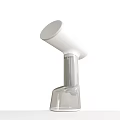 White Handheld Beauty Device With Transparent Water Tank And Facial Mist Function