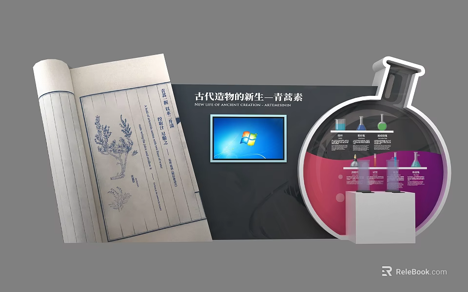 Artemisinin Rebirth From Ancient Relics Traditional Wisdom And Modern Scientific Research 3d model 