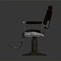Ergonomic Brown Leather Office Chair With Metal Frame Adjustable Backrest And Armrests