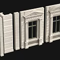 White Classical Architectural Decorative Frames With Different Styles And Ornamental Details 3d model