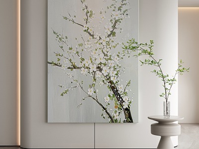 Modern plant painting decorative painting model