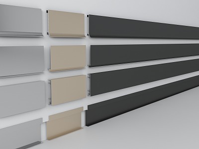 Modern skirting concealed skirting 3d model