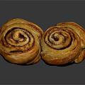Freshly Baked Cinnamon Rolls With Swirled Layers And Golden Brown Crust