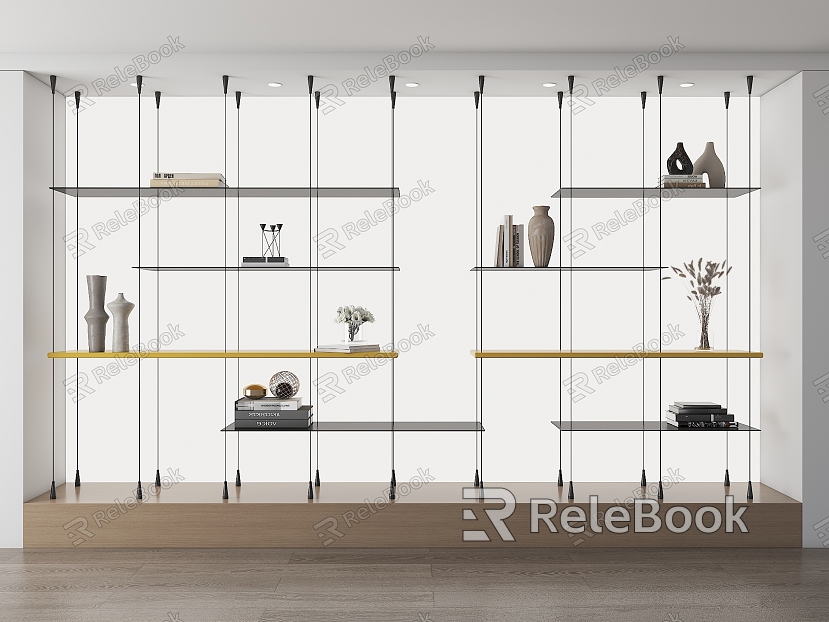 Modern and Simple Bookshelf Storage Rack Top and Simple Bookshelf Fixed Bookshelf Book Decoration Combination model