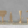 Modern Column Construction Column Decorative Column Structural Column Landscape Column 3d model