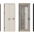 Swing Door Design Options with Wooden Glass Panel and Modern Styles for Home Interior