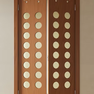 Quiet double door 3d model