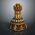 Intricate Sculpture Carving With Multi layered Ornate Base And Detailed Figures Animals Patterns