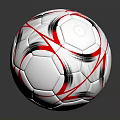 VIVO PRO Soccer Ball With White Red Black Stripes Reflective Surface Sports Training Equipment