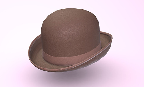 Modern Hat Newsboy Hat Topper 3d model