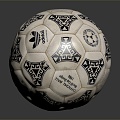 Modern football ball 3d model