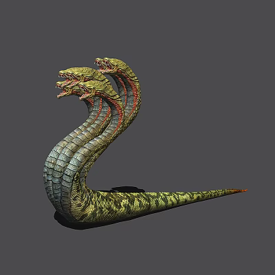 Modern game character Hydra 3d model Modern game character Hydra 3d model