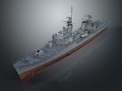 Modern Warship Ship Warship 3d model