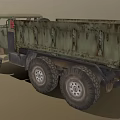 Old Green Rusty Vintage Truck With Weathered Body And Large Cargo Bed