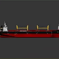 Red And Black Oil Tanker Model Water Transport Vehicle With Yellow Cranes