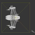Futuristic White Metallic Weapon Fighter With Sleek Design And Advanced Thrusters