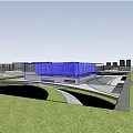 Modern Architectural Exterior Design With Glass Curtain Wall And People Walking Around