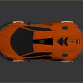 Red Sporty Supercar With Sleek Aerodynamic Design Black Accents And White Wheels