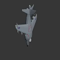 Military Fighter Jet In Flight With Weapon Loads And Number 28 Marking