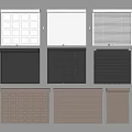 Rolling shutter door garage door rolling gate 3d model