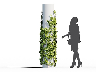 Modern Ivy Climbing Vine 3d model