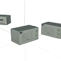 Three White Classic Design Microwave Ovens As Essential Kitchen Appliances For Home Use