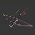 Crossbow Mechanical Crossbow Shift Bow and Arrow Shoot Far Equipment Weapons High-tech Crossbow 3d model