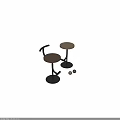 Elegant Modern Bar Stools Featuring Wooden Seats Metal Frames Footrests And Round Bases