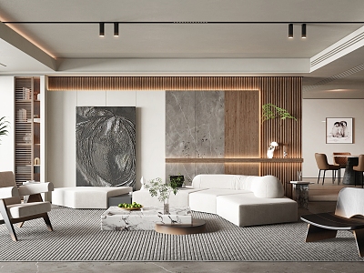 modern living room model