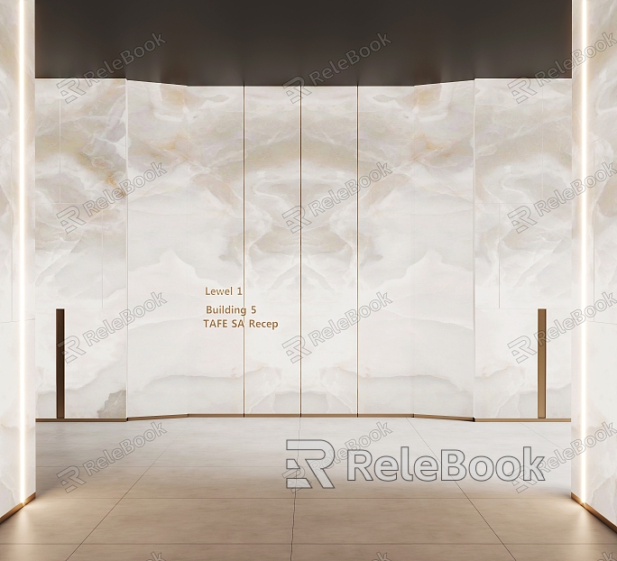 Transparent stone background wall Transparent stone wall background wall lobby background wall model