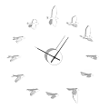 Modern clock bird creative wall clock 3d model