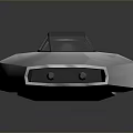 Turret Turntable Railgun Sci-fi Tower Defense Game Tower Defense Sci-fi Turret Game Turret Game Battery 3d model