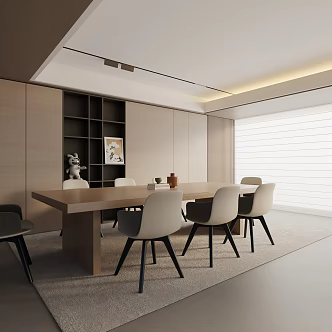 Modern table combination 3d model