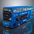 Modern Bus School Bus Box Bus Tourist Bus 3d model