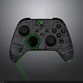 Xbox Wireless Game Controller Electronic Device With Green Logo And Black Body 3d model