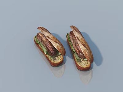 Boutique food ornaments 3d model Boutique food ornaments 3d model