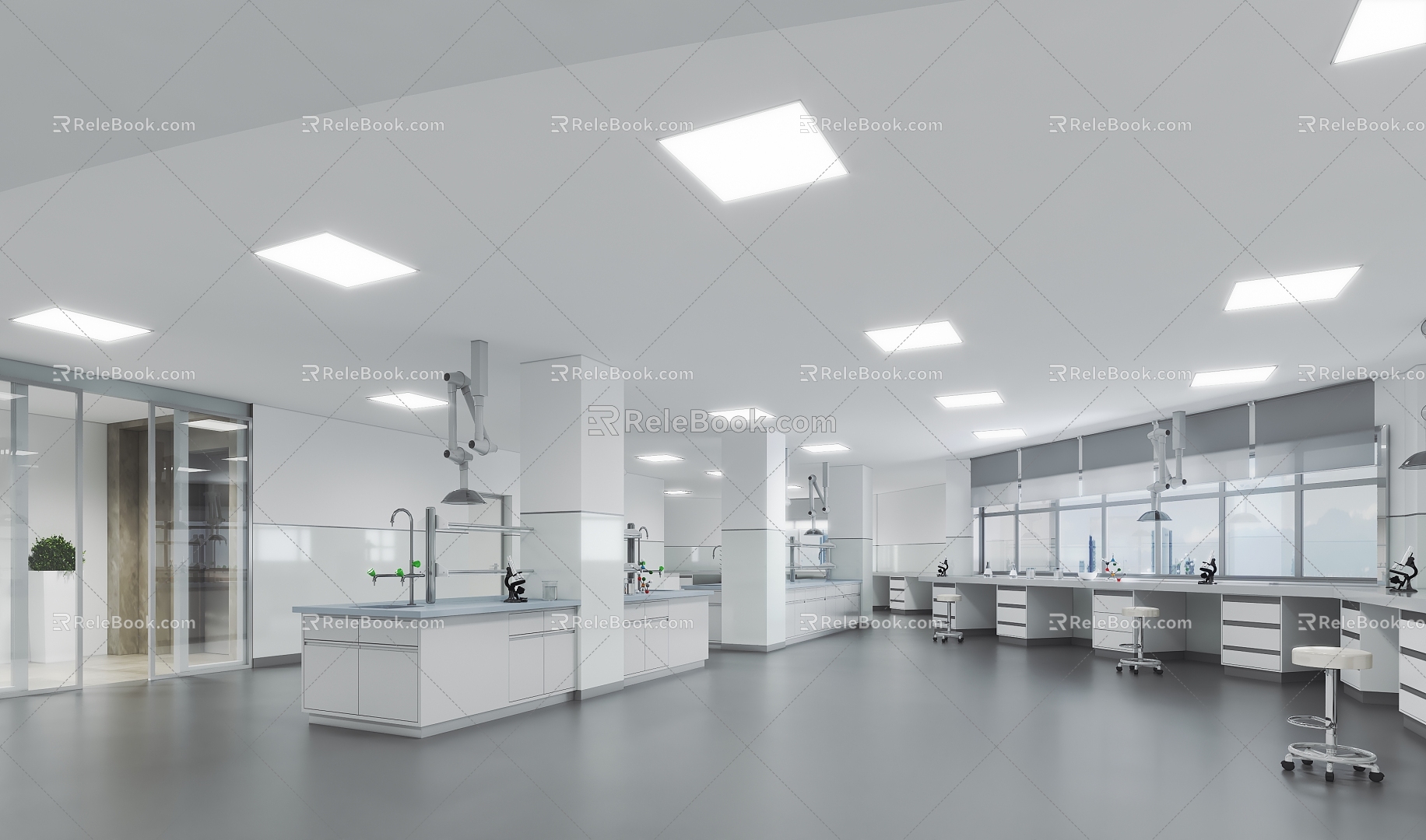 Modern Laboratory 3d model