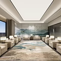 Modern Reception Room Reception Room 3d model