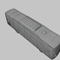 Yellow Coach Bus With Black And Gray Geometric Patterns Exterior Design