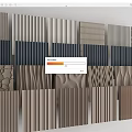 Decorative Wall Panels Featuring Various Textures And Modern Design Patterns 3d model