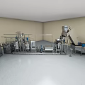 Stainless Steel Industrial Equipment Production Line With Machines Conveyors And Processing Units