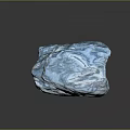 Blue And White Natural Stone With Unique Veined Texture For Decorative Projects 3d model