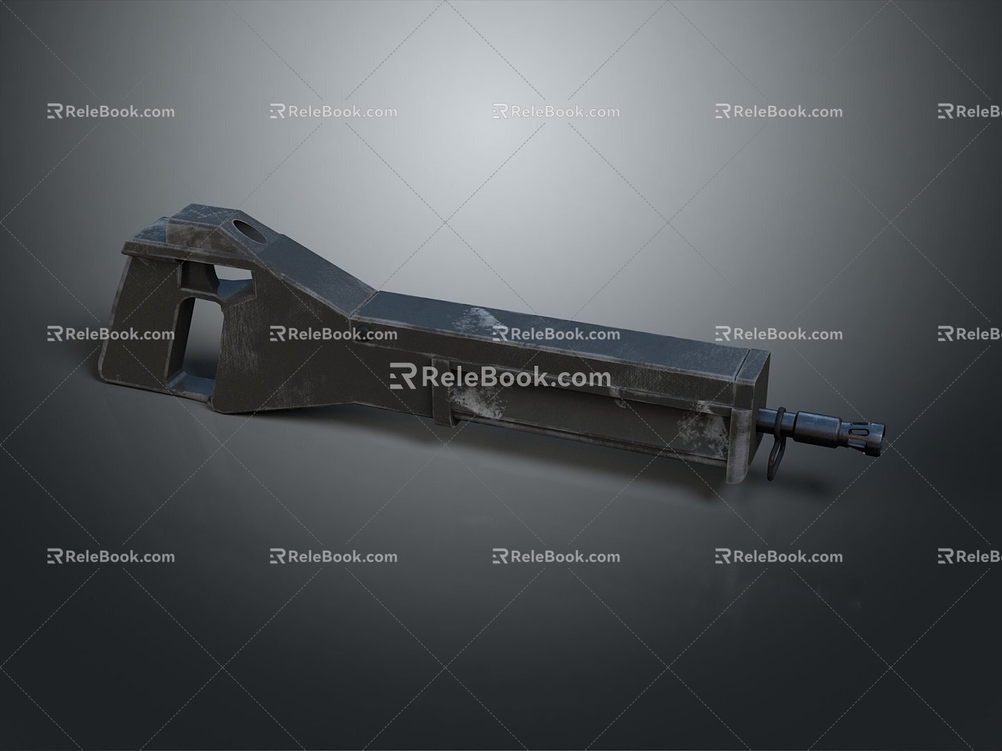 Browning machine gun Browning Gatling White Browning machine gun machine gun bullet military 3d model