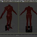 Black Fitted Bodysuit With Structured Shoulder Armor And Sci Fi Combat Design