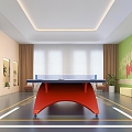 Table Tennis Sports Title 3d model